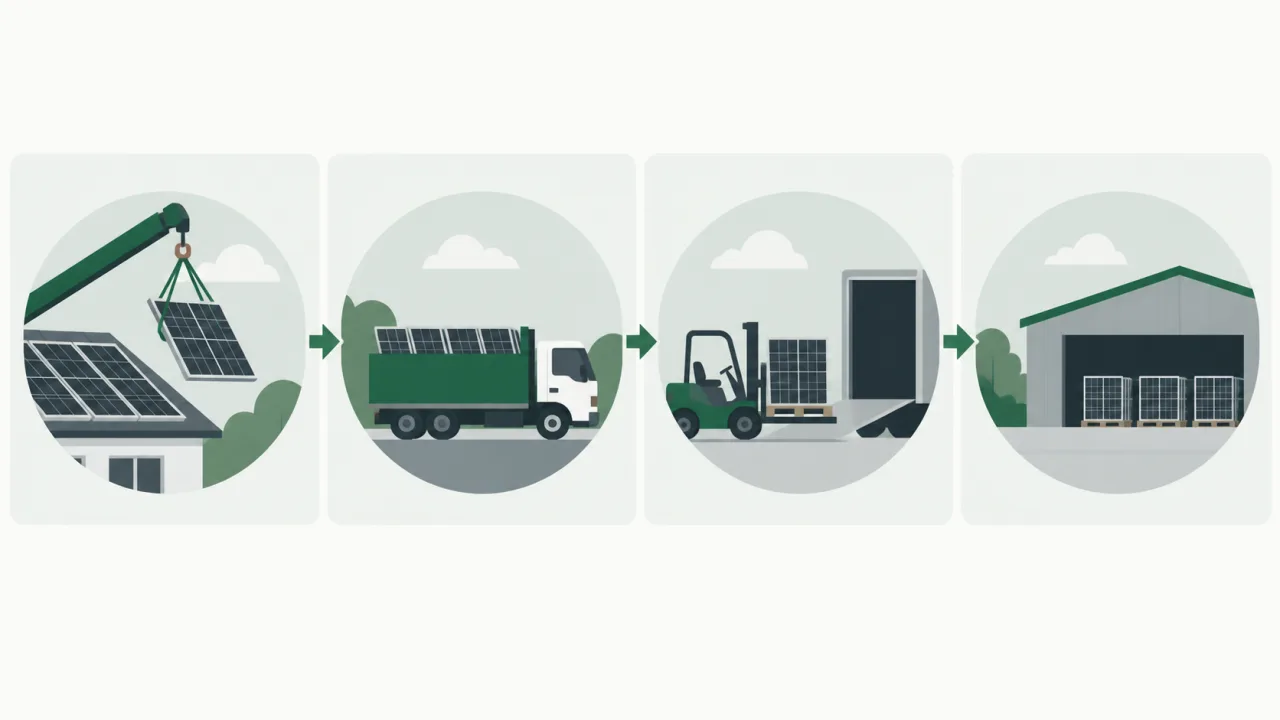 Generic four-part visual separating removal, collection, loading access and downstream receiving