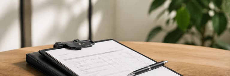 Solar panel collection estimate documents on a desk